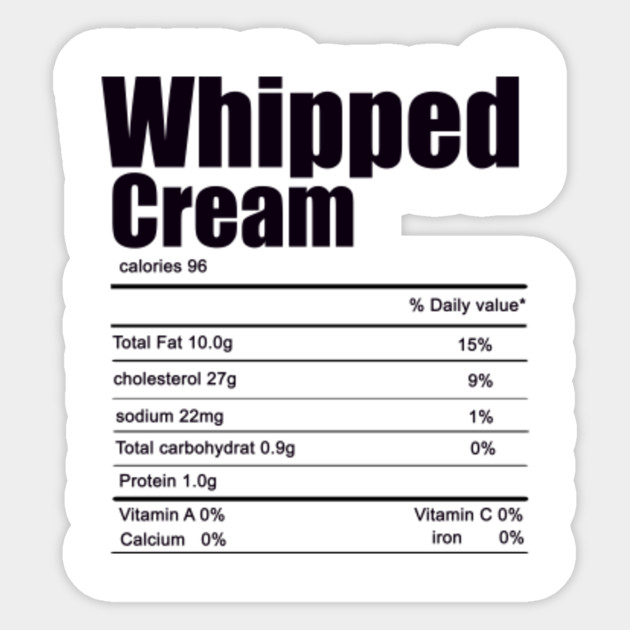 33 Whipping Cream Nutrition Label Label Design Ideas 2020